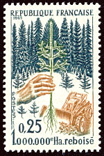 Image du timbre Le 1 000 000 ème hectare reboisé