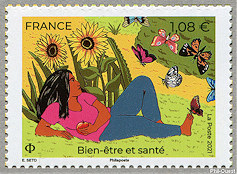 Image du timbre Bien-être et santé