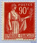 Image du timbre Type Paix 1ère série 90c rouge carmin