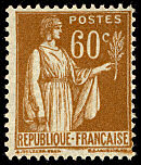 Image du timbre Type Paix 3ème série 60c bistre