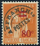 Image du timbre Type Paix 80c sur 1F orange préoblitéré