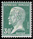 Image du timbre Pasteur, 30 c vert