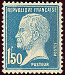 Pasteur, 1 F 50 bleu