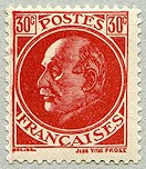Image du timbre Pétain, type Prost, 30c rouge