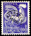 Image du timbre Coq Gaulois 0,08F violet