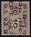 Image du timbre Seconde période - surchage 5 lignes
-
Type Sage 3c bistre sur jaune