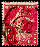 Image du timbre Semeuse lignée 1 F 10 c rose