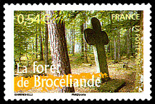 Image du timbre La forêt de Brocéliande