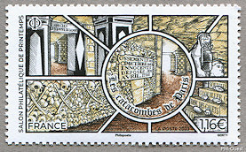 Image du timbre Les catacombes de Paris