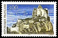 Image du timbre Château de Crussol - Ardèche