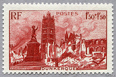 Image du timbre Dunkerque  ville martyre
