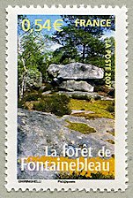 Image du timbre La forêt Fontainebleau