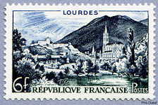 Image du timbre Lourdes