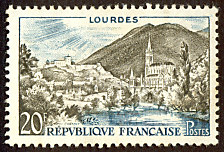 Image du timbre Lourdes