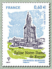 Image du timbre Église Notre-Dame de Royan - Charente Maritime