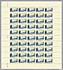 La feuille de 50 timbres de 1948Nancy Place Stanislas 