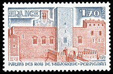 Image du timbre Palais des Rois de MajorquePerpignan