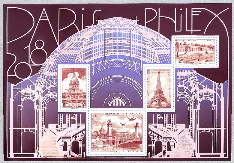 Image du timbre Le bloc doré du salon Paris-Philex 2018