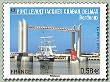 Pont levant Jacques Chaban-Delmas<br /> Bordeaux