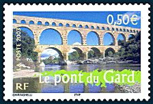 Image du timbre Le pont du Gard