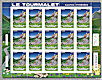 Le Tourmalet - Hautes-Pyrénées - Feuillet de 15 timbres