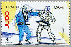 Image du timbre Judo