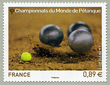 Image du timbre Championnats du Monde de Pétanque