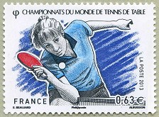 Image du timbre Championnats du monde de tennis de table-Epreuves dames