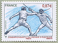 Image du timbre Championnat du Monde d'escrime - 2