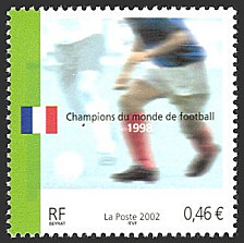 Image du timbre Champions du Monde de Football 1998