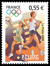 Image du timbre Athlétisme et tennis